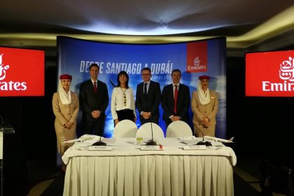 Emirates inició su nueva ruta desde Dubai hasta Santiago