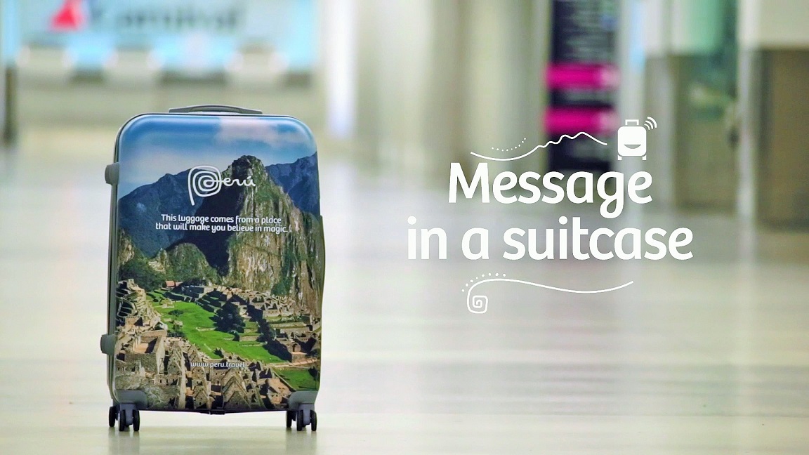 Con la campaña "Mensaje en la maleta" Promperú promociona sus destinos turísticos