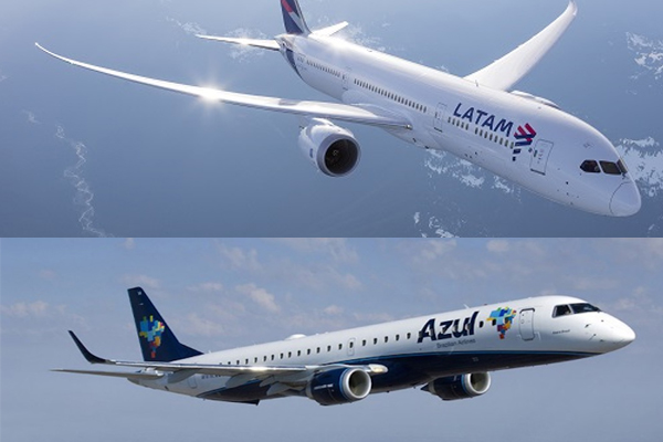 Azul y LATAM Airlines Brasil anuncian acuerdos de código compartido