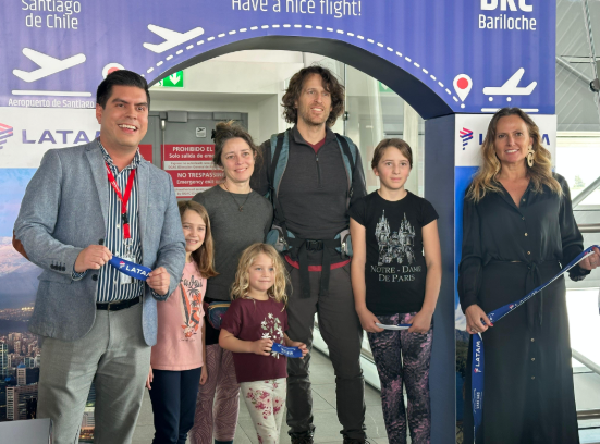 Chile: LATAM reanuda vuelos directos entre Santiago y Bariloche