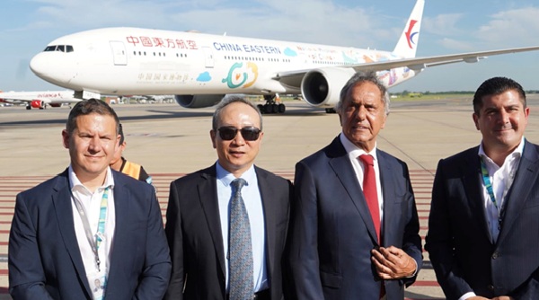 Primera conexión regular comercial entre China y Argentina